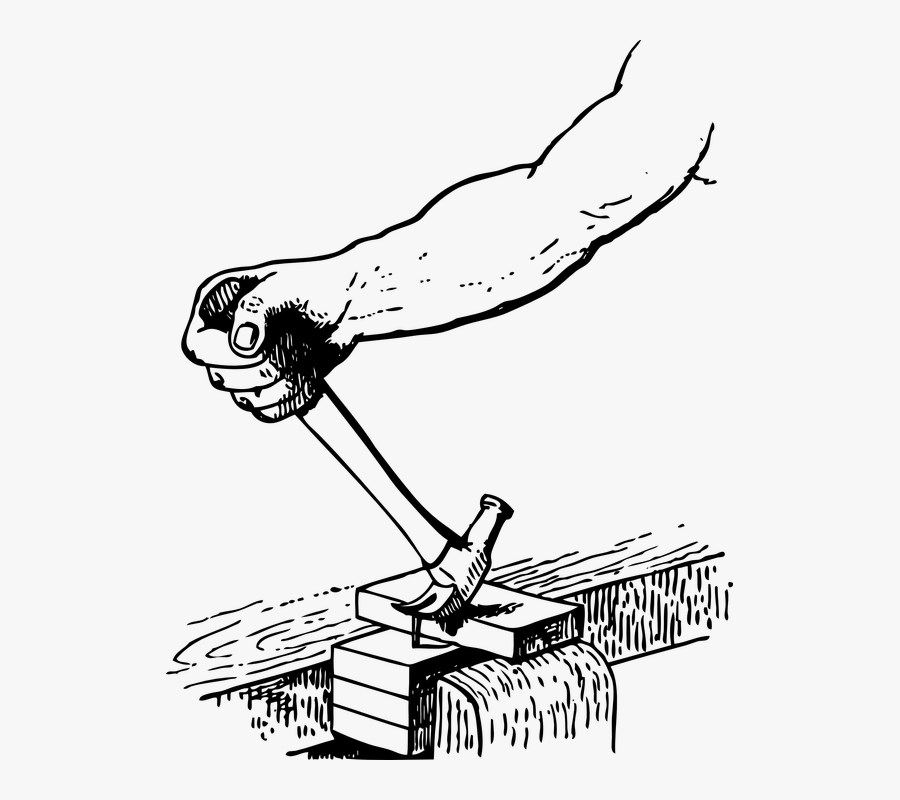 Transparent Gavel Clipart - مطرقة لخلع المسمار, Transparent Clipart