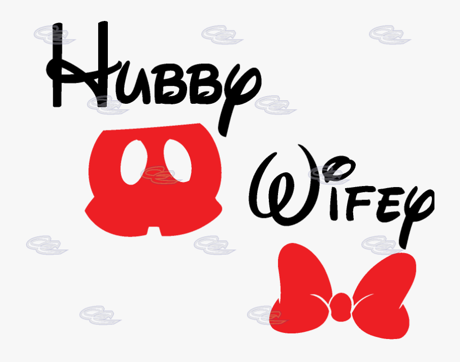 Hubby Wifey Disney Mickey Mouse Red Pants Minnie Mouse - Walt Disney Malt Whisky, Transparent Clipart