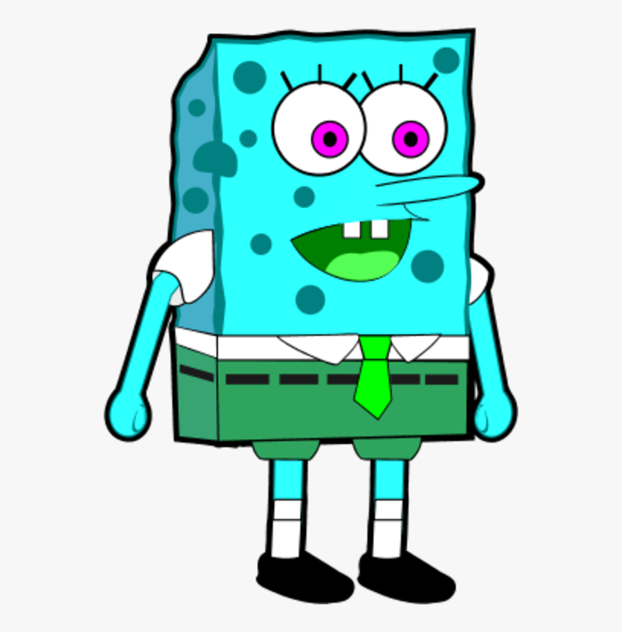 Sponge Bob Wearing Square Pants - Pants Square Bob Sponge, Transparent Clipart