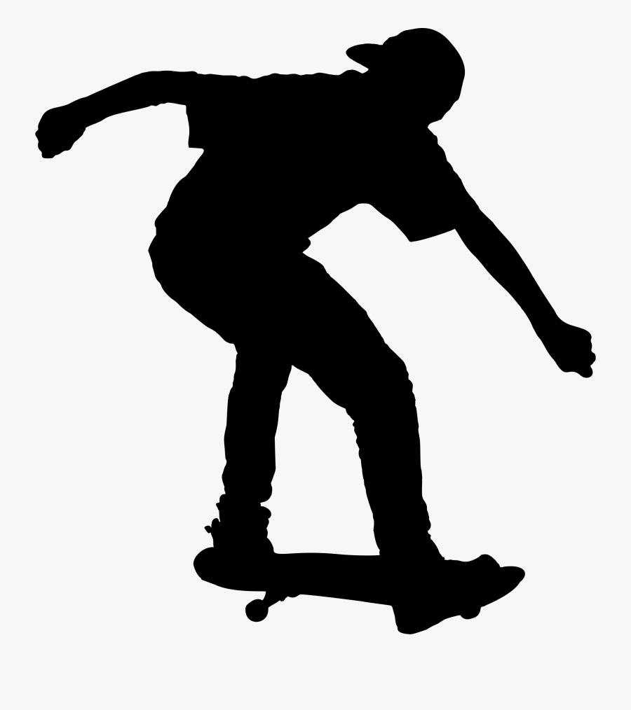 Gavel Silhouette At Getdrawings - Skateboarding Clipart Black And White, Transparent Clipart