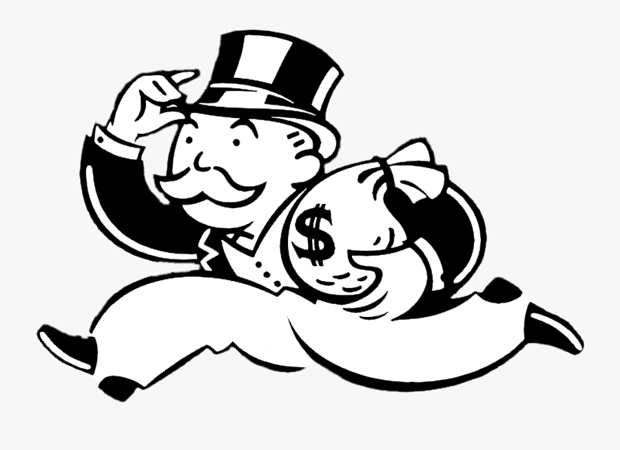 Monopoly Transparent Png Images - Monopoly Man Money Bag, Transparent Clipart