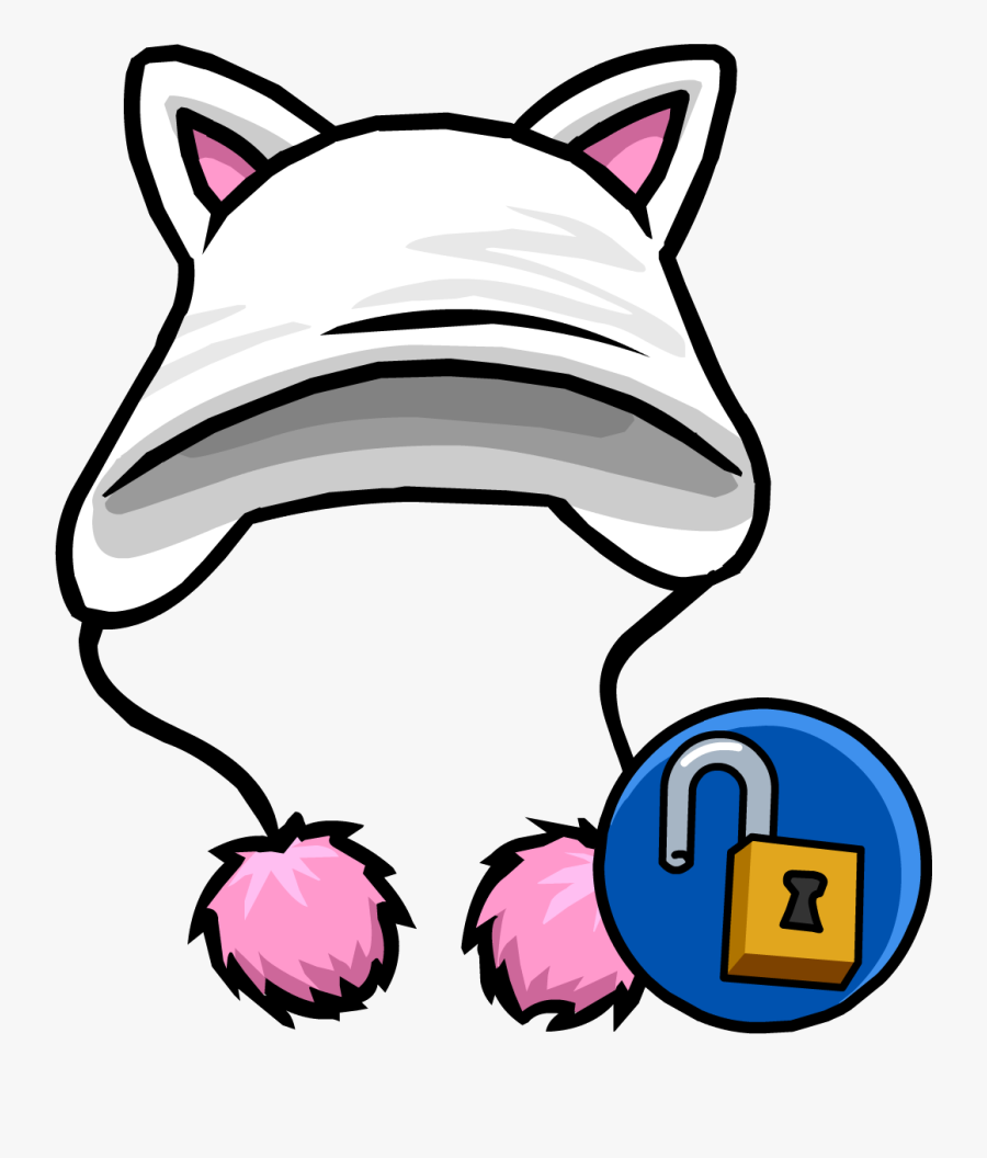 Kitty Kat Hat Icon - Hat Club Penguin, Transparent Clipart
