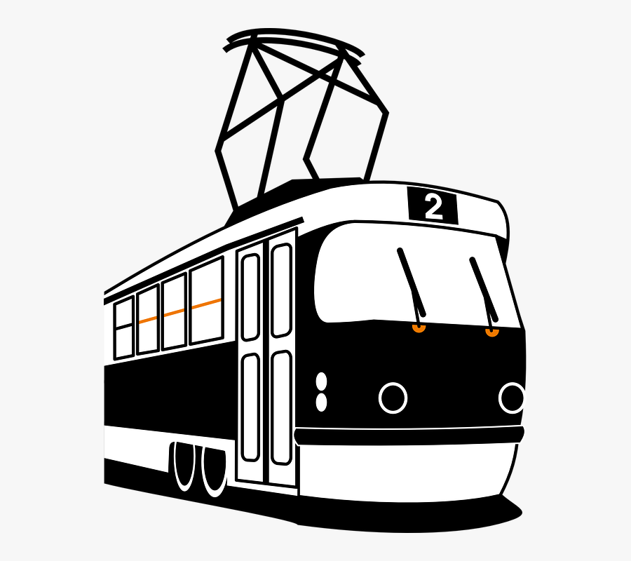 Clipart Train Trolley - Streetcar Clipart, Transparent Clipart