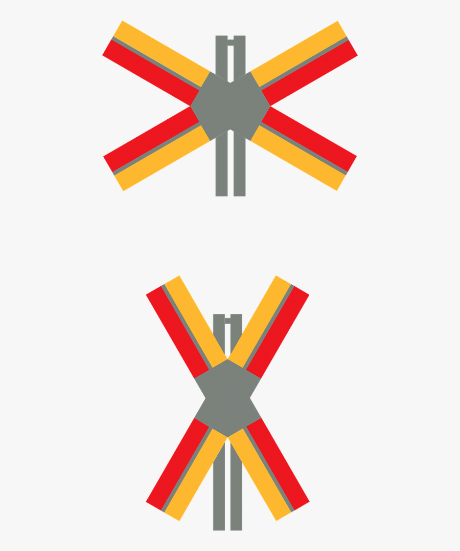 Train Crossing Signals 1 - Train Crossing Signals, Transparent Clipart