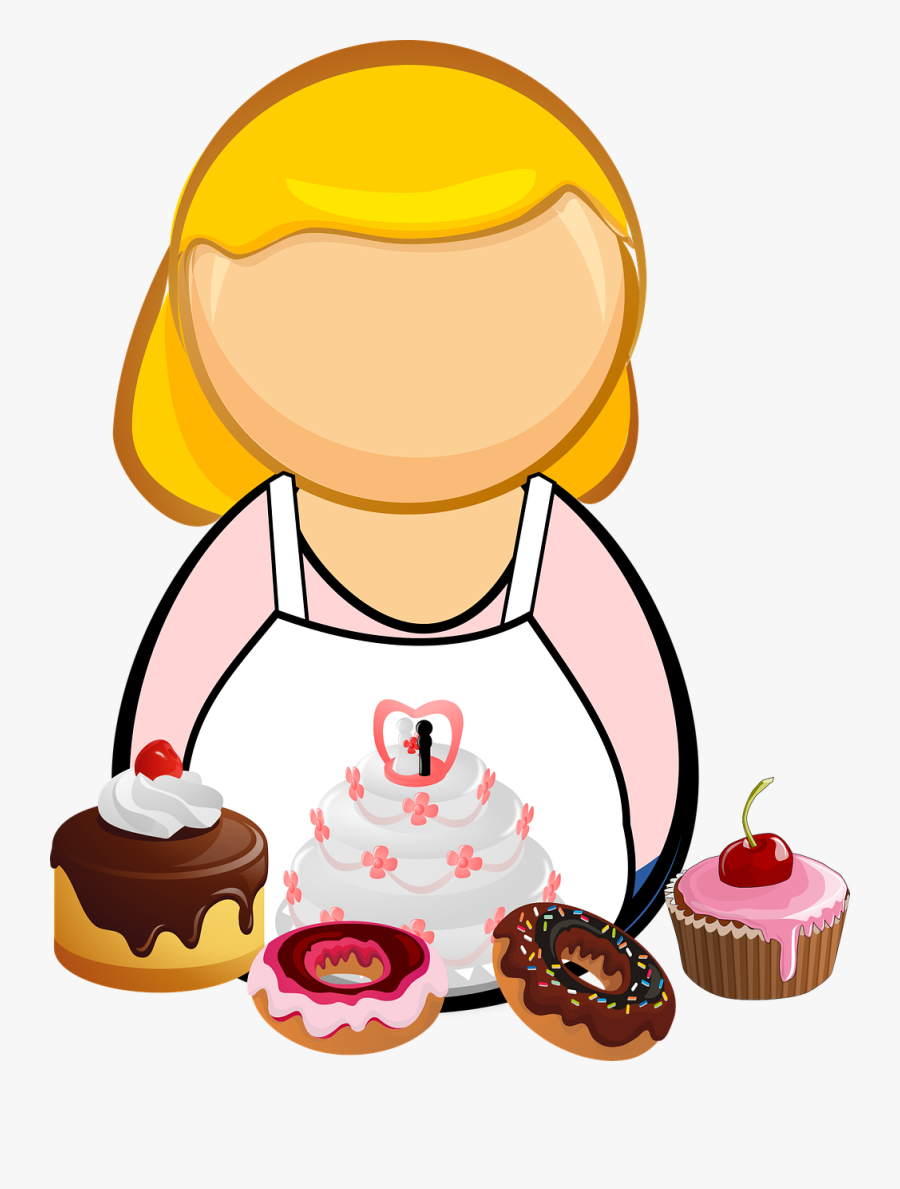 Confectioner, Pastry-cook - Confectioner Clipart, Transparent Clipart
