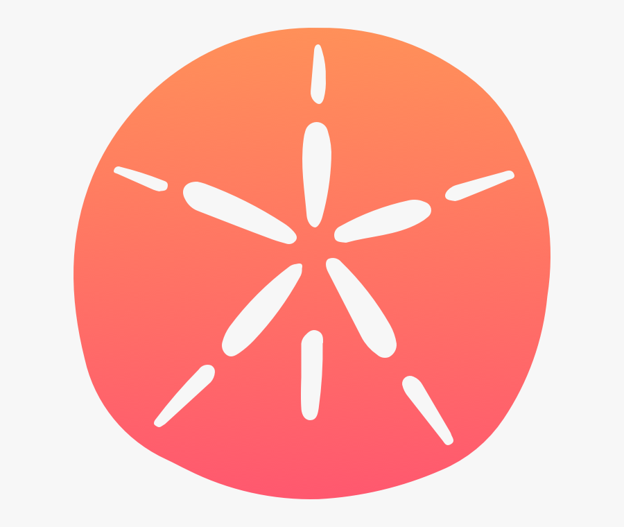 Sand Dollar Silhouette Clipart , Png Download - Sand Dollar Clipart Png