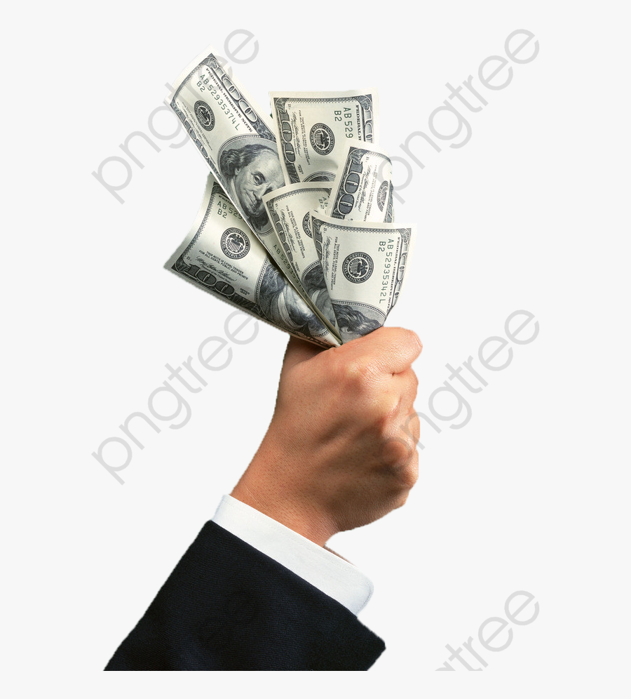 Dollar Clipart Hand - Money In A Hand Png, Transparent Clipart