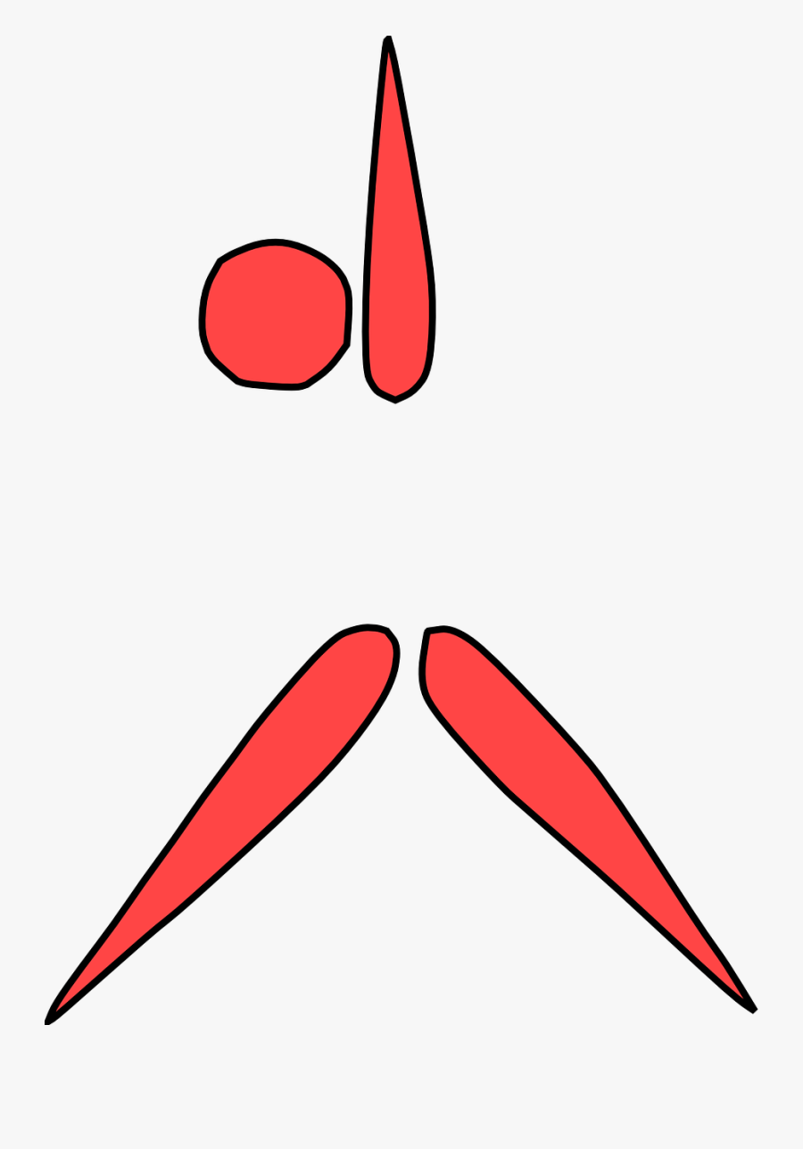 Aerobics, Figure, Fitness, Exercise, Gymnastics, Red - Aerobics Figures, Transparent Clipart