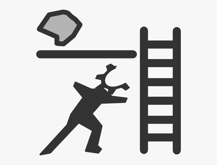 Silhouette Ladder Vector, Transparent Clipart