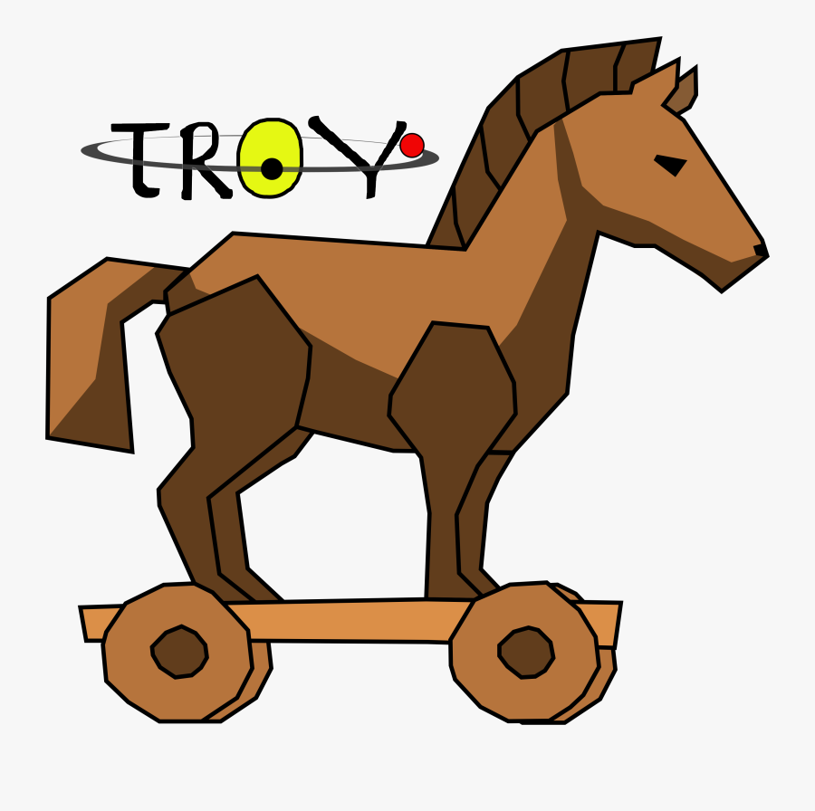 Trojan Horse With Ladder Over White Stock Illustration - Trojan Horse Png, Transparent Clipart