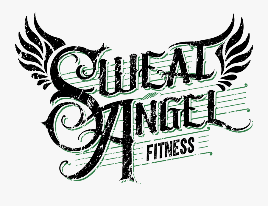 Crossfit Sweat Angel - Angel Png Text, Transparent Clipart