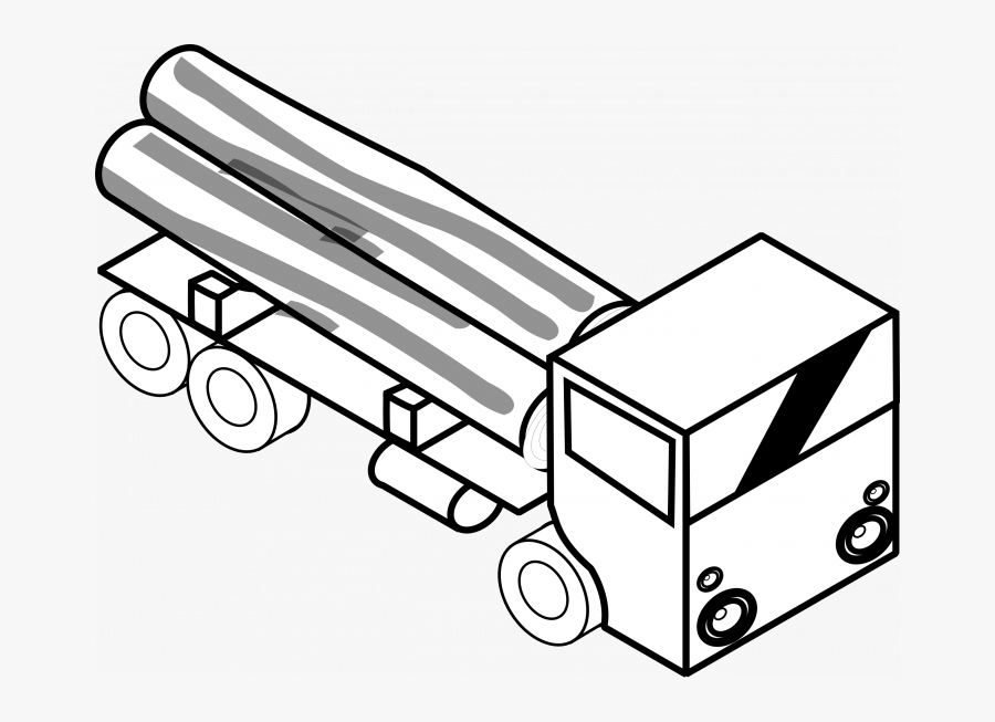 Toy Truck Clipart Black And White, Transparent Clipart
