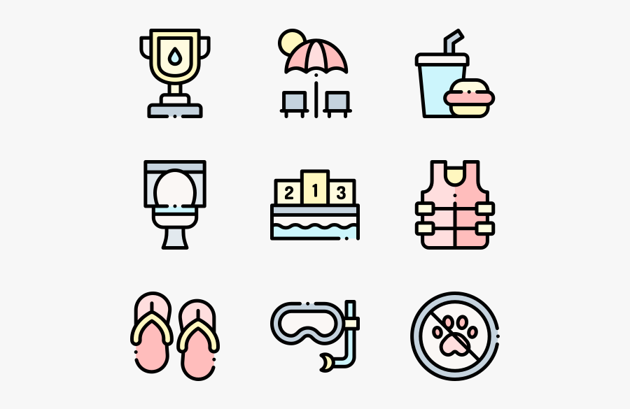 Swimming Pool - Tailor Icons Png, Transparent Clipart