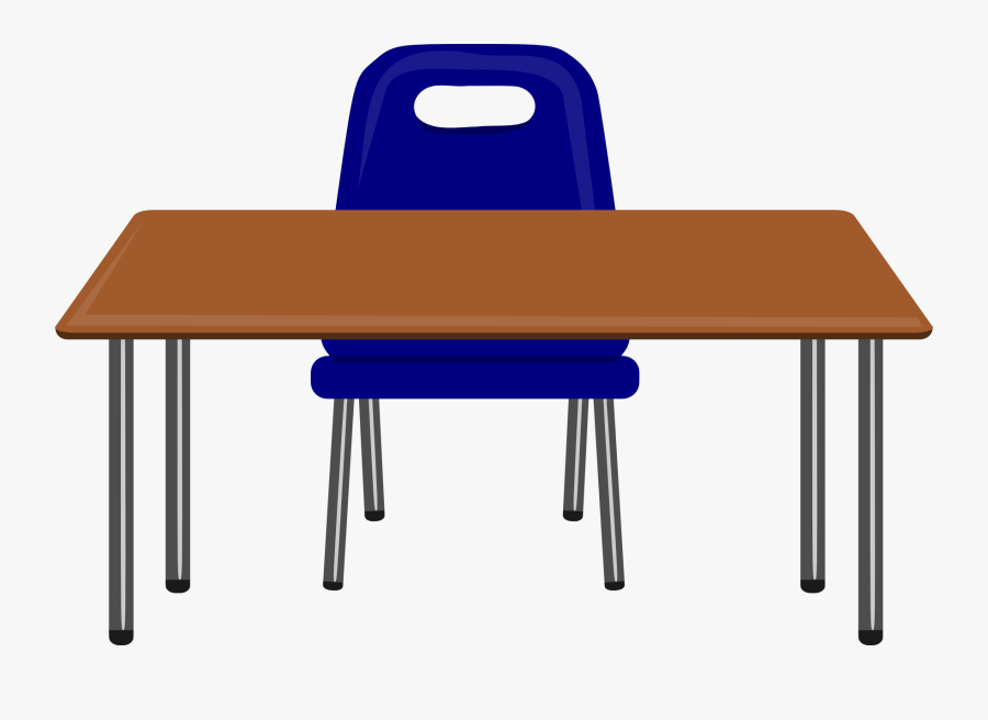 Notebook On School Desk, Transparent Clipart