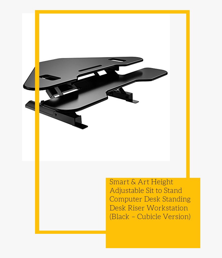 Smart & Art Height Adjustable Sit To Stand Computer - Windscreen Wiper, Transparent Clipart