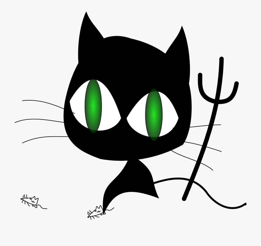 Possession Clipart Desk - Devil Cat Clip Art, Transparent Clipart
