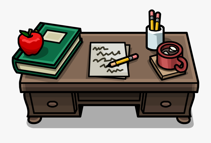 Desk Clip Art, Transparent Clipart