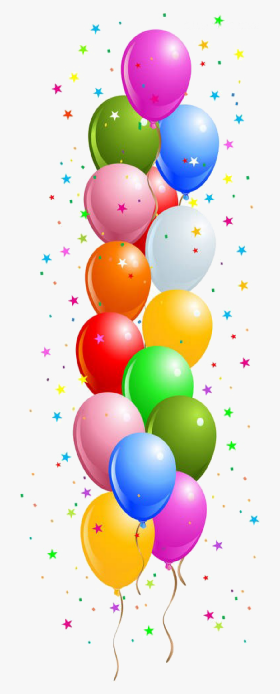 Border Birthday Balloons Clipart - Balloons Border Clip Art, Transparent Clipart