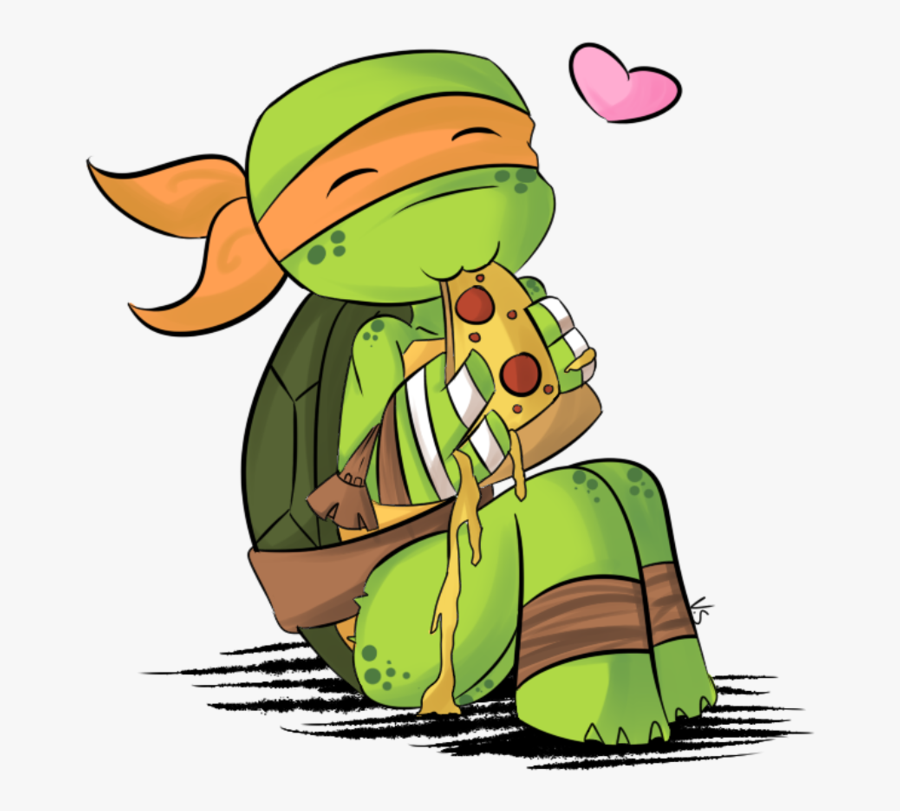 Pizza Love By Valorie-sonsaku - Mikey Ninja Pizza, Transparent Clipart