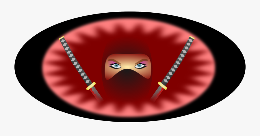 Ninja Woman In Red - Spiderman Watch Face, Transparent Clipart