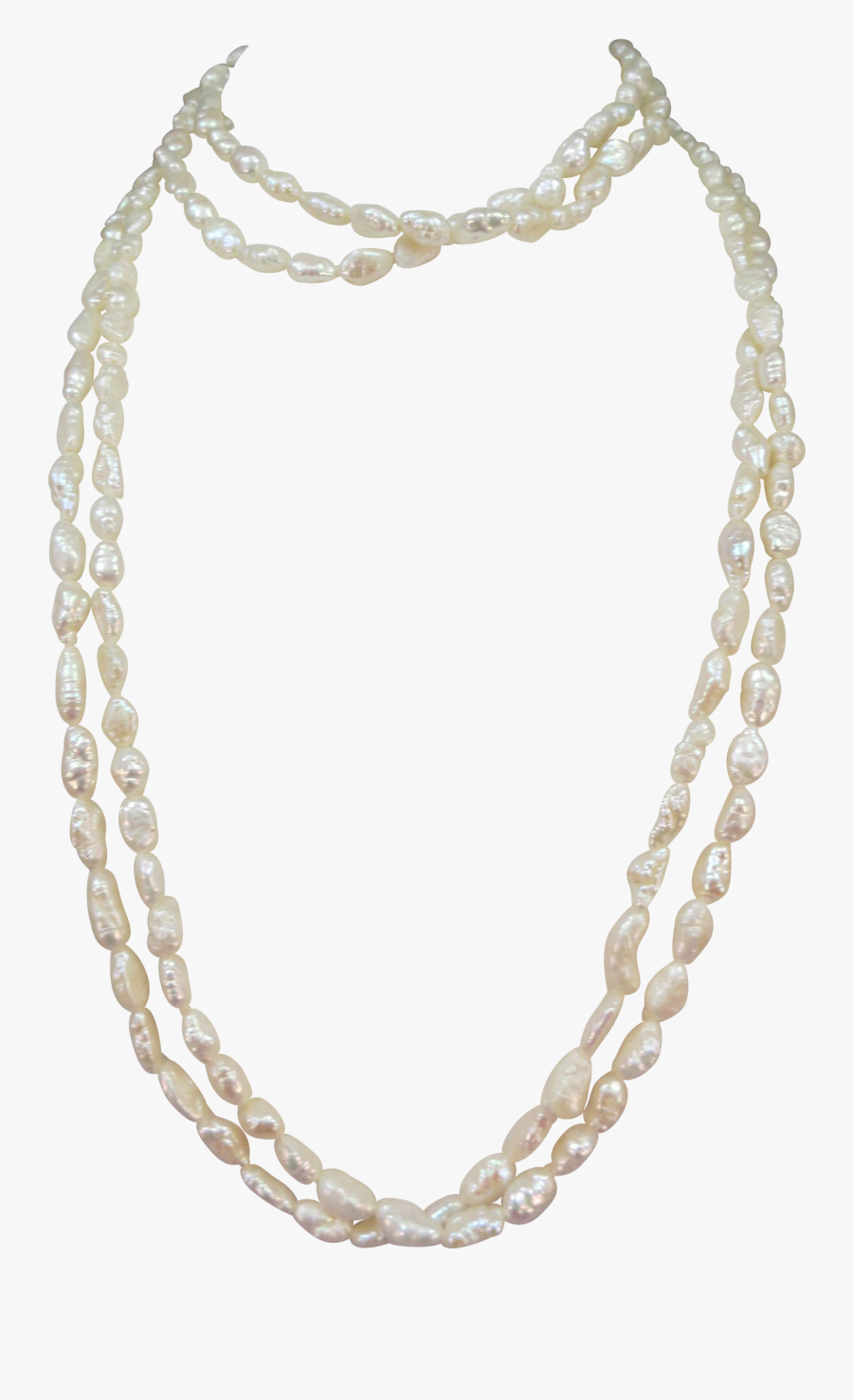 Vintage Fresh-water Pearls Necklace And Bracelet - Necklace, Transparent Clipart