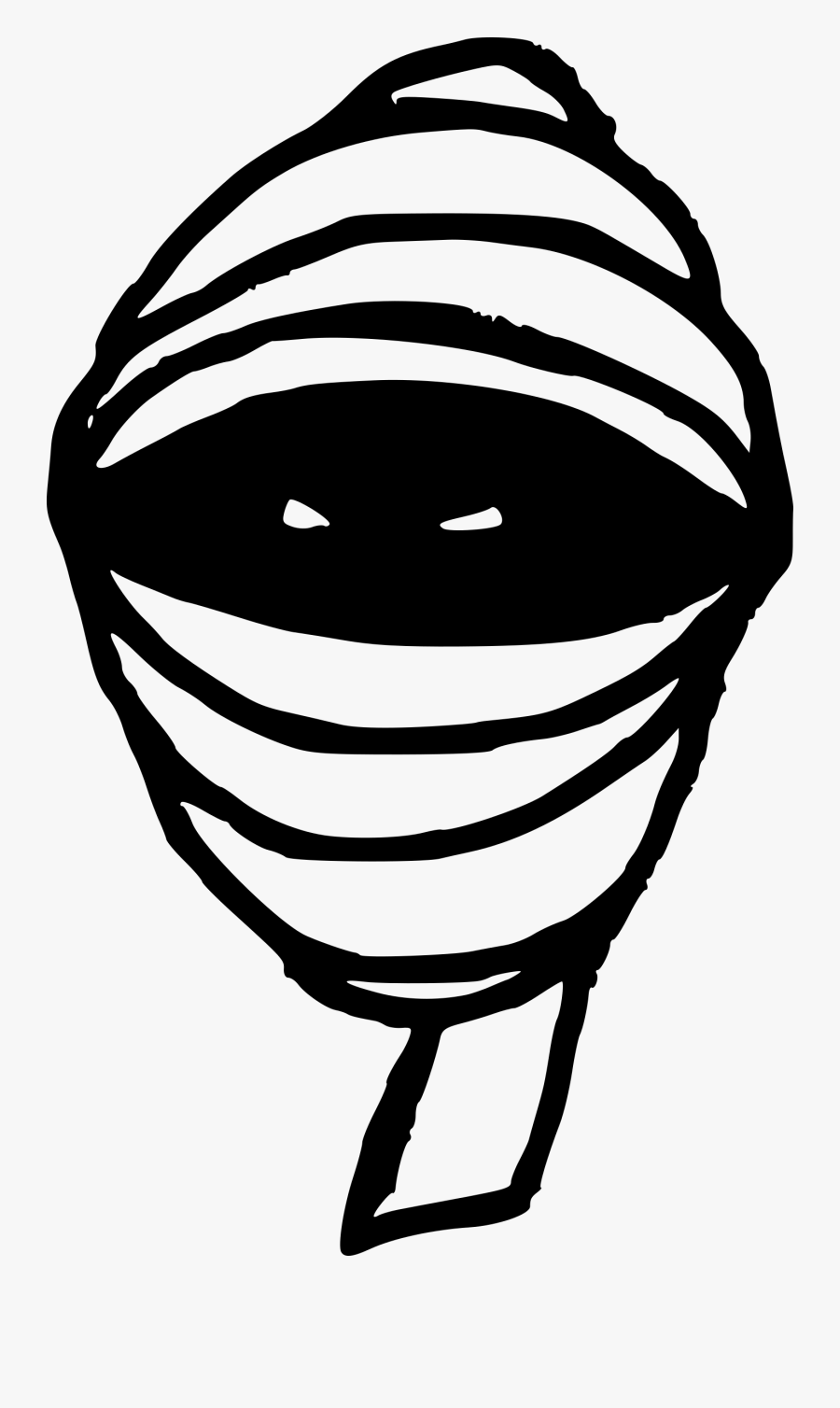 Ninja Head Clip Arts - ภาพ การ์ตูน ขาว ดำ, Transparent Clipart