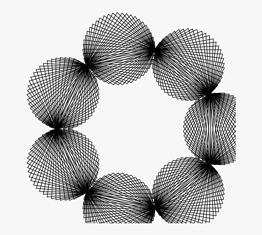 Pearls - Spirograph Grey Png, Transparent Clipart