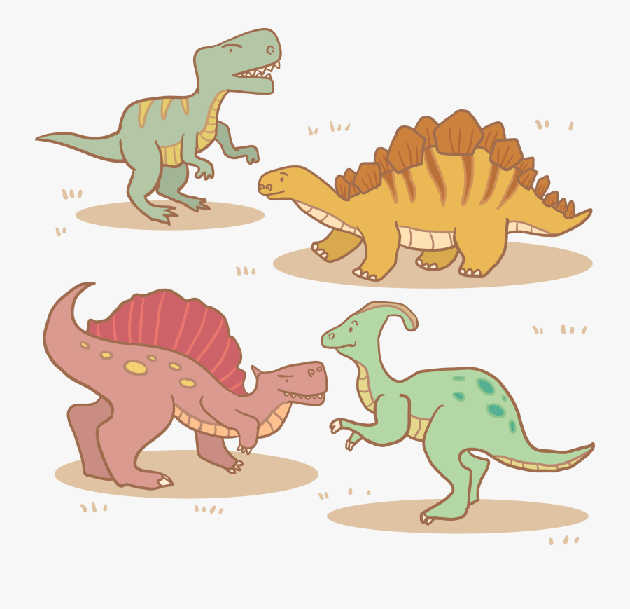 Dinosaur Euclidean Vector Drawing Clip Art - Dinosaur, Transparent Clipart