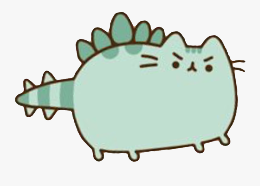 Pusheen Cat Clipart Dinosaur - Pusheen Cat Dinosaur, Transparent Clipart