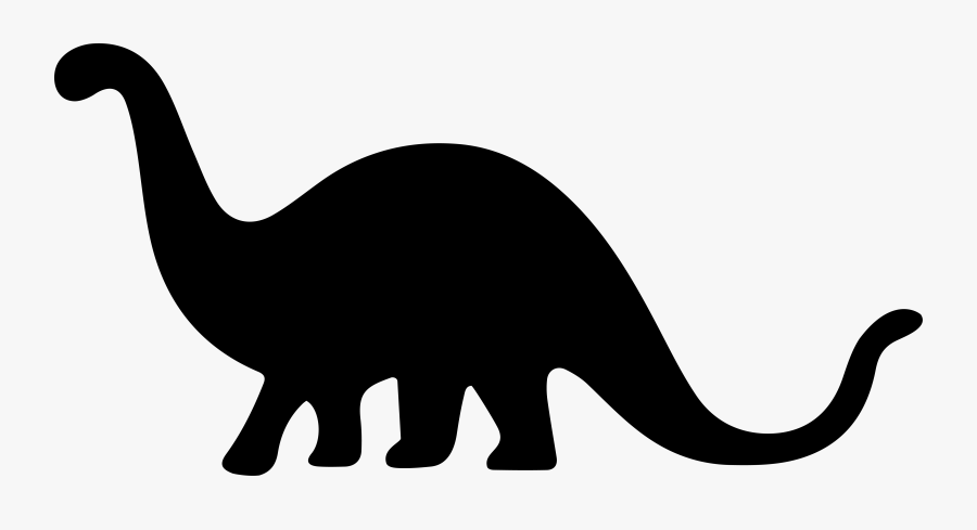 Dinosaur Silhouette Whiskers Clip Art - Silhouette Dinosaur Black And White, Transparent Clipart