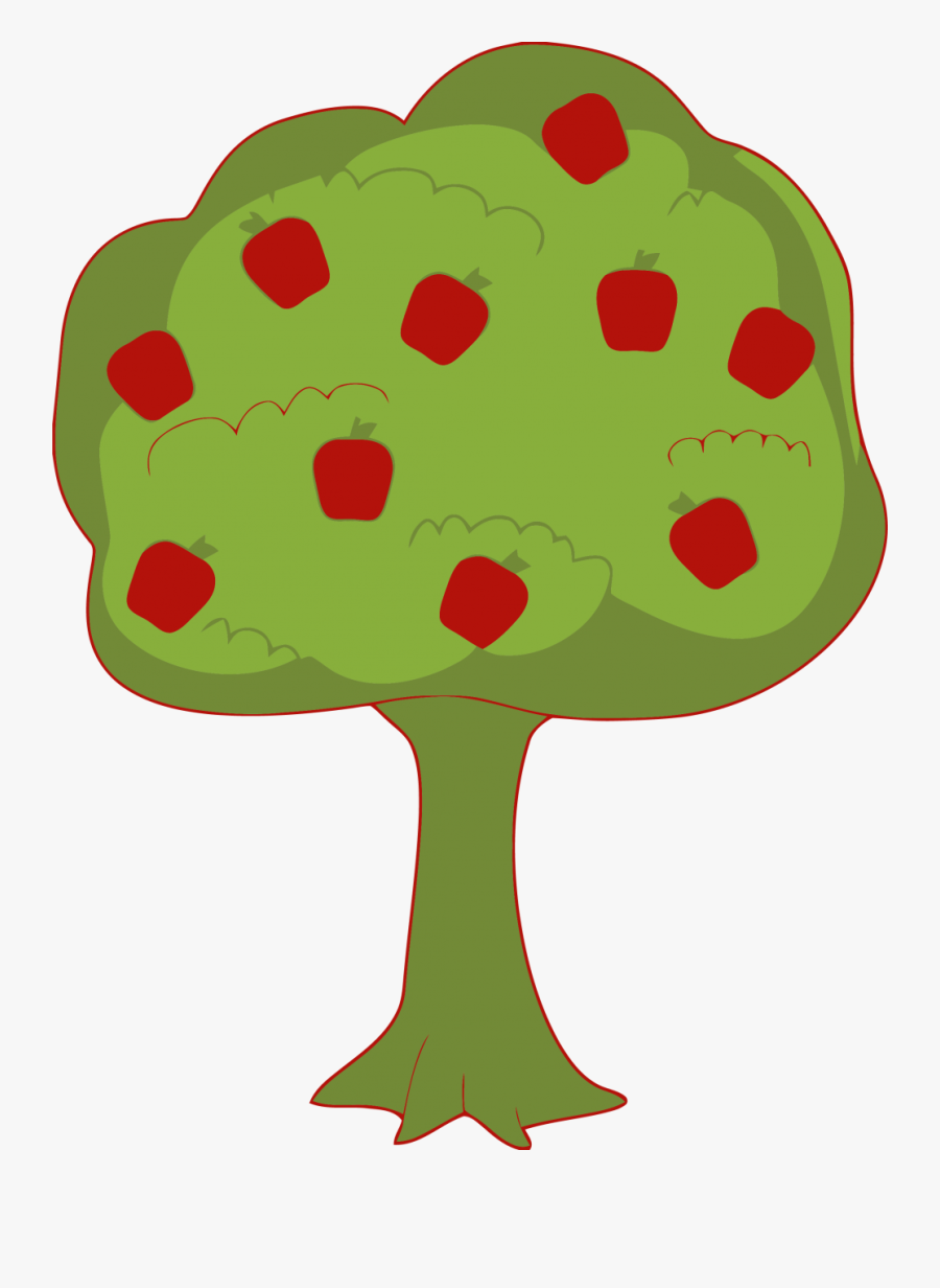 Apple Tree Clipart One - Apple Tree With Apples Falling, Transparent Clipart