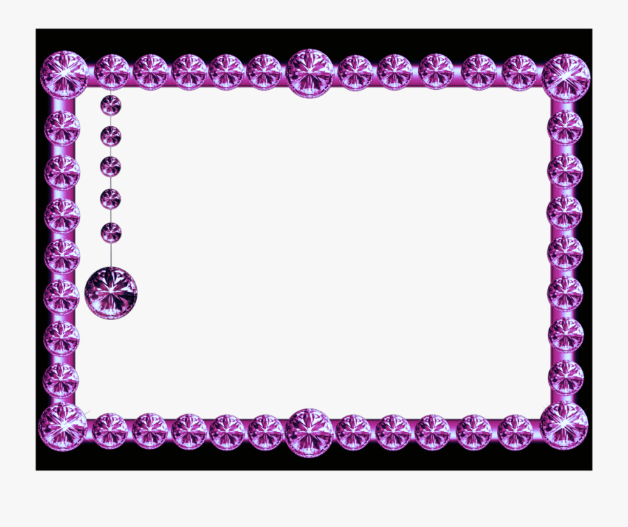 #mq #pearl #pearls #pink #frame #frames #border #borders - Design Golden Photo Frame, Transparent Clipart
