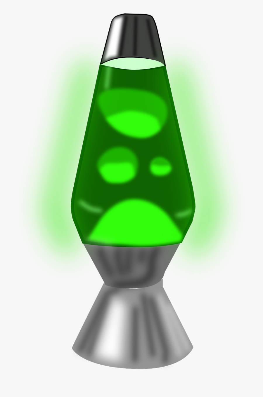 Lava Lamp 1960s Free Picture - Lamparas De Lava Verde, Transparent Clipart