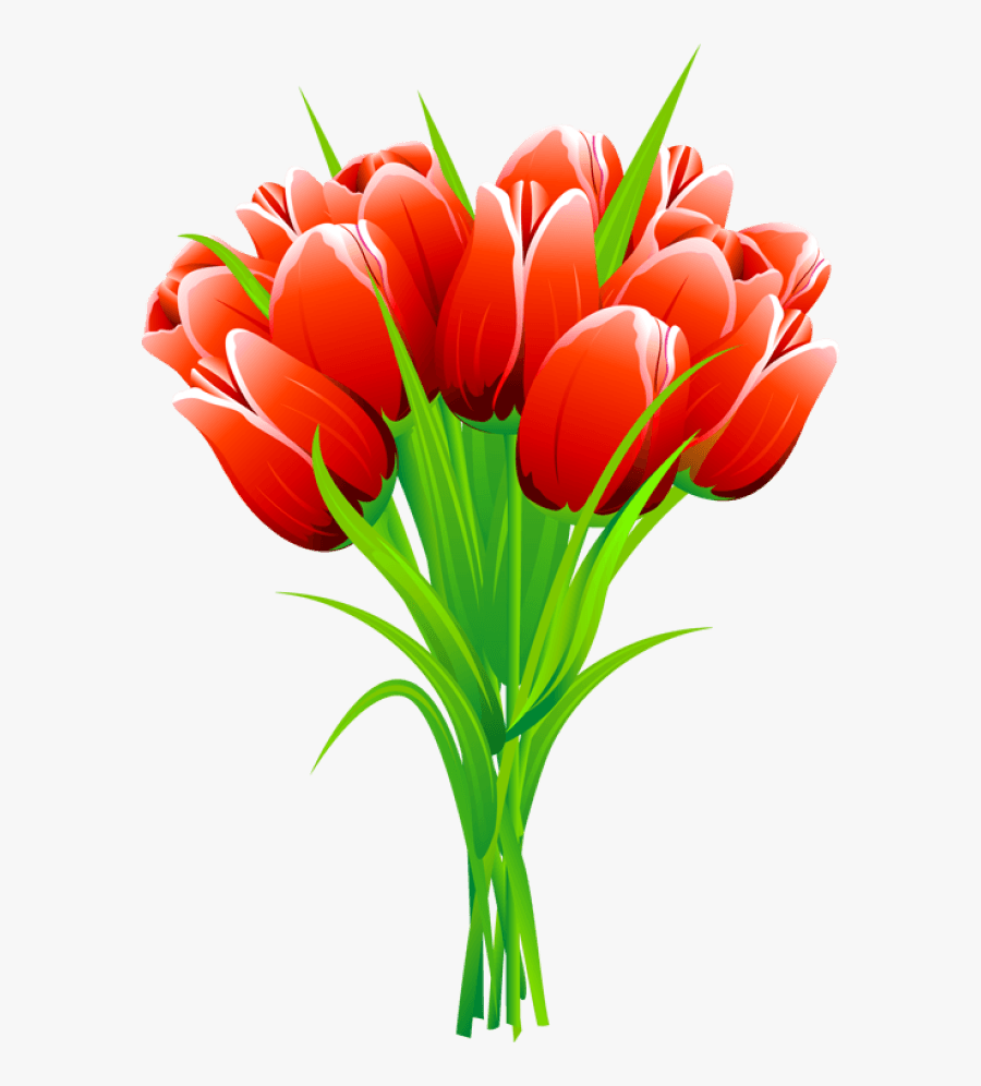 Clip Art For The Spring Season - Tulips Clip Art, Transparent Clipart