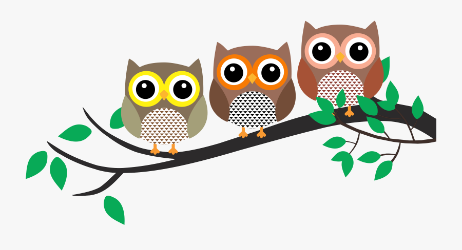 Clip Art Owl In Tree Clipart - Owls On Branches Clip Art, Transparent Clipart