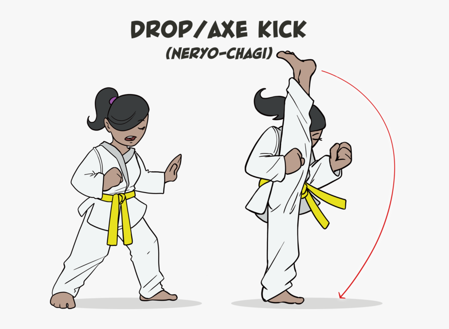 Taekwondo Kicks, Transparent Clipart