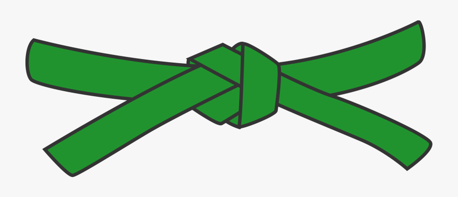 Green Karate Belt Clipart, Transparent Clipart