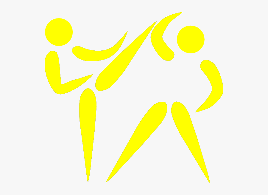 Yellow Taekwondo Logo Clip Art At Clker - Self Defense Poster Designs, Transparent Clipart