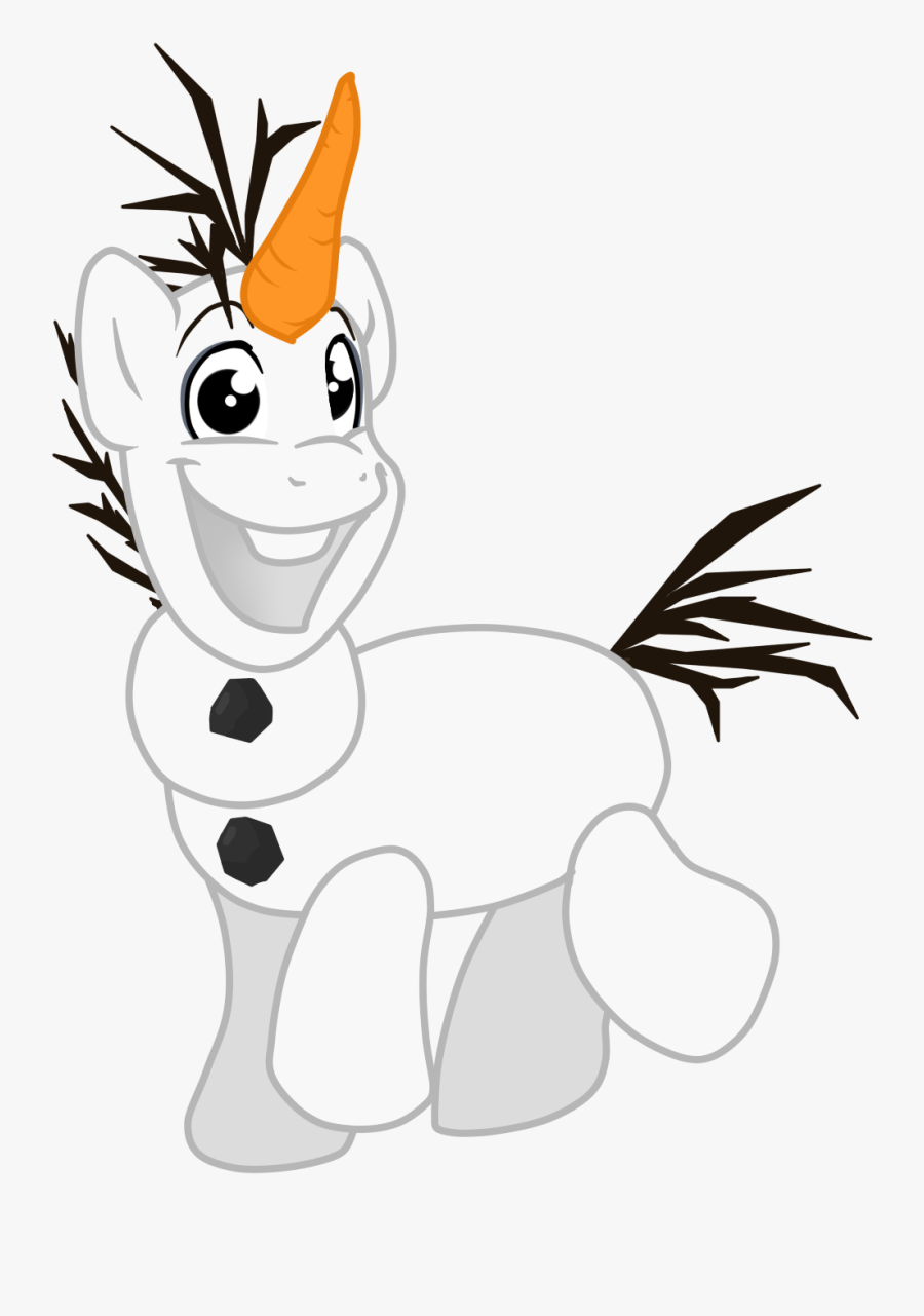 Artist Namygaga Frozen Movie Ponified Safe - Olaf Unicorn, Transparent Clipart