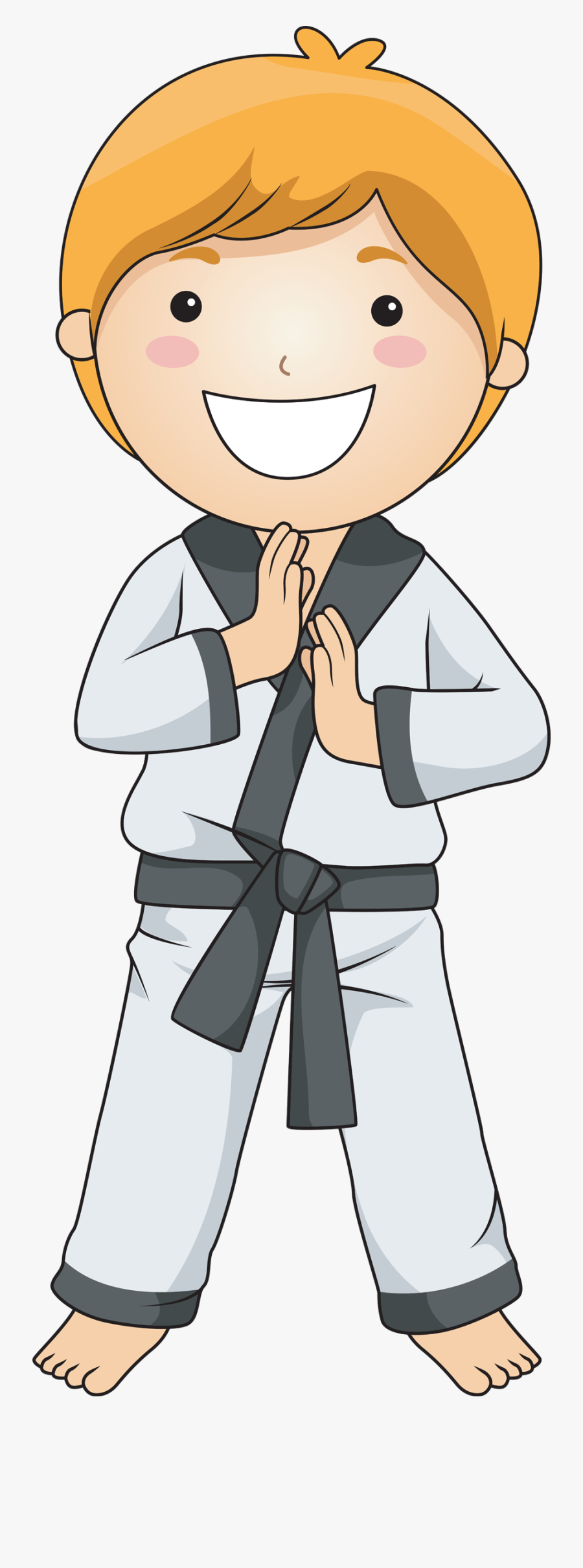 Taekwondo Clip Art Boys - Taekwondo Birthday Party, Transparent Clipart