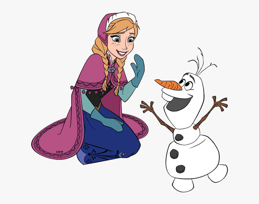 Frozen Anna And Olaf Clip Art, Transparent Clipart