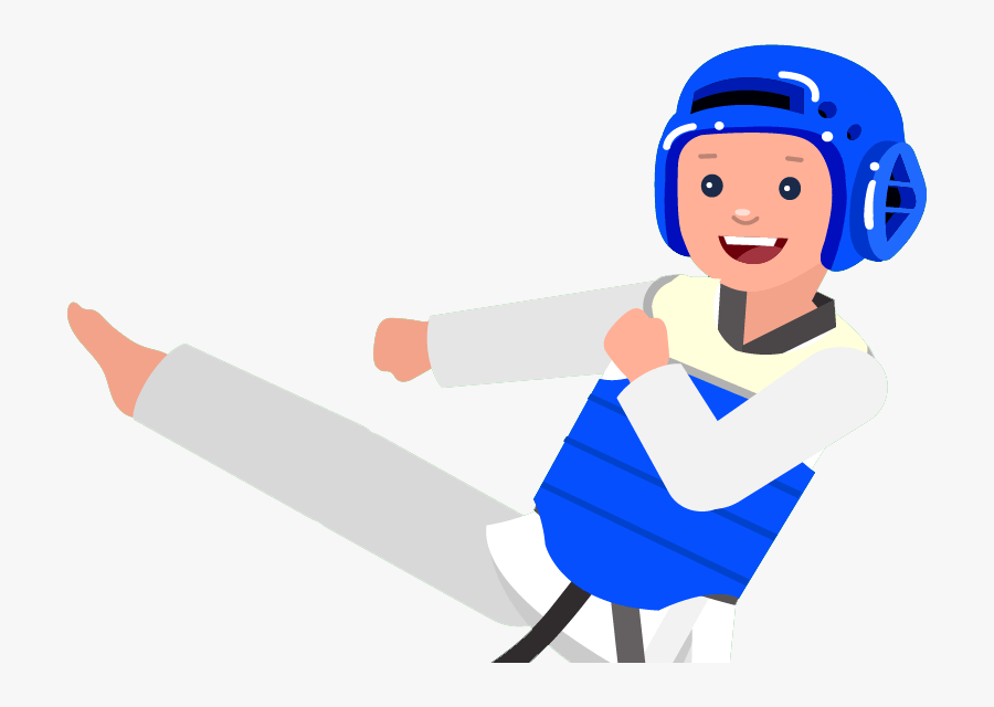 Taekwondo Near You - Cartoon, Transparent Clipart
