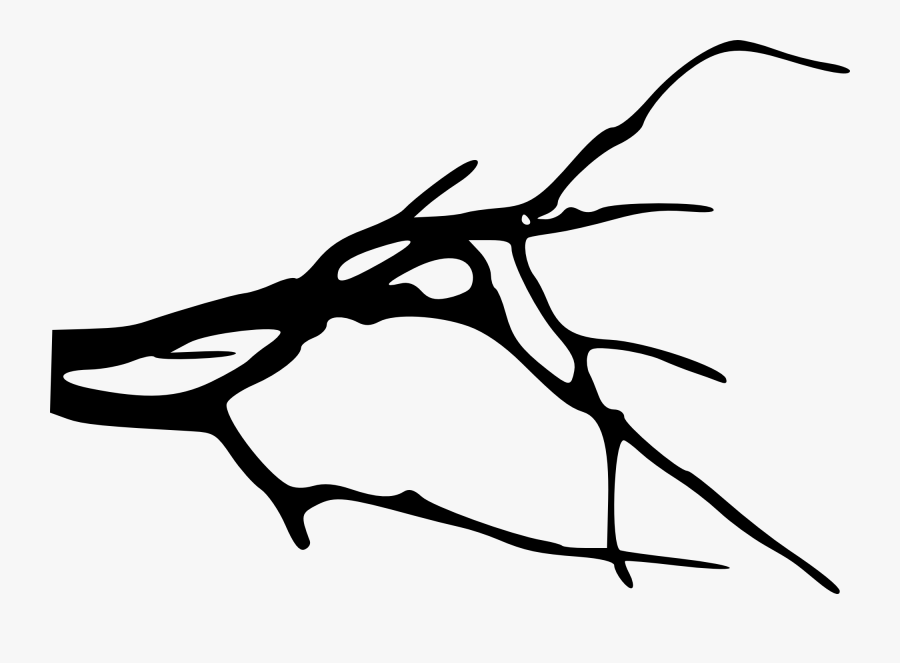 Simple Tree Branch Clipart , Png Download - Simple Silhouette Tree Branches, Transparent Clipart