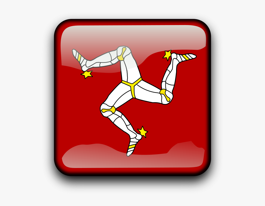 Im - Isle Of Man Flag Gif, Transparent Clipart