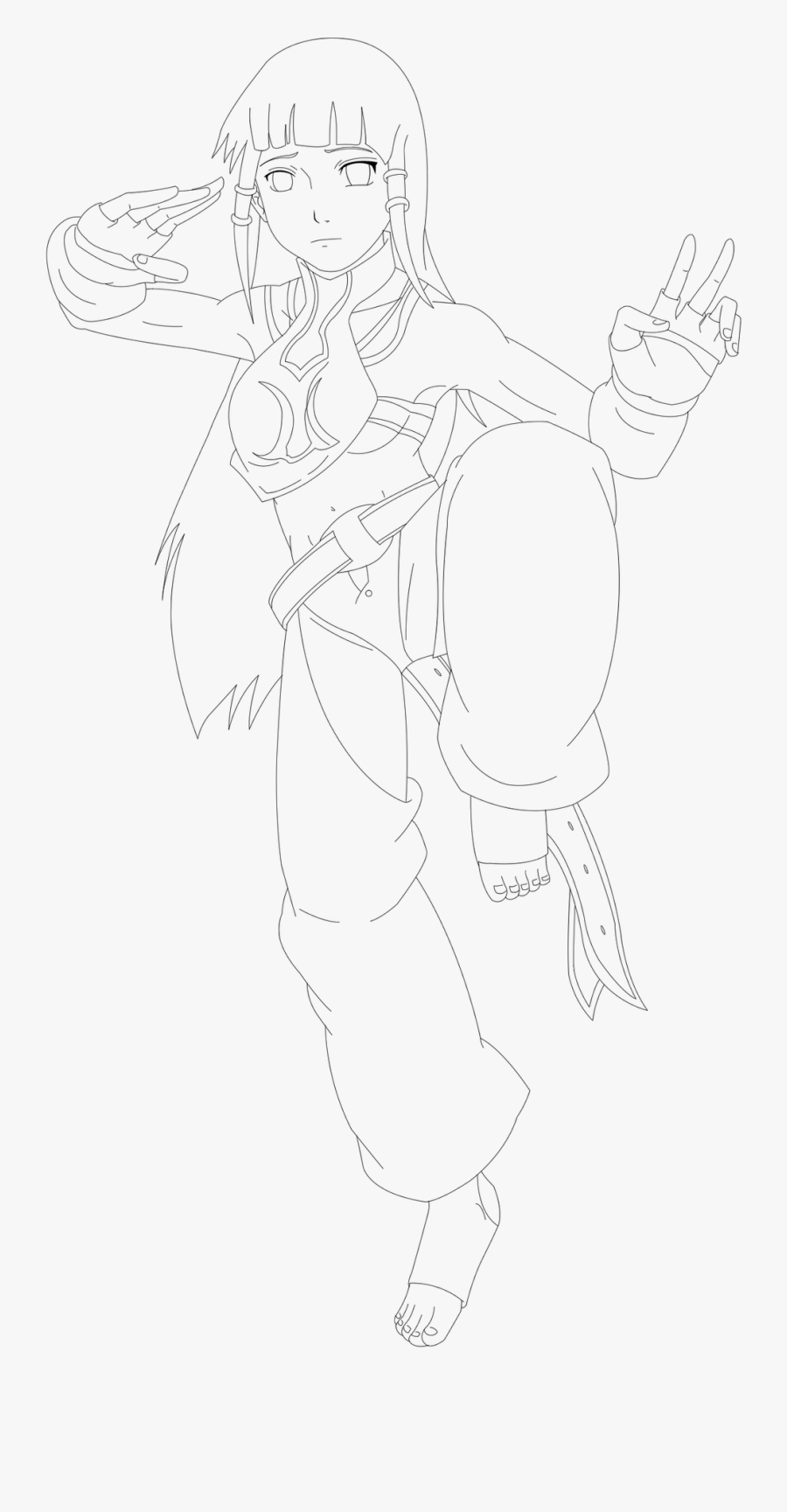 Taekwondo Lineart - Line Art, Transparent Clipart