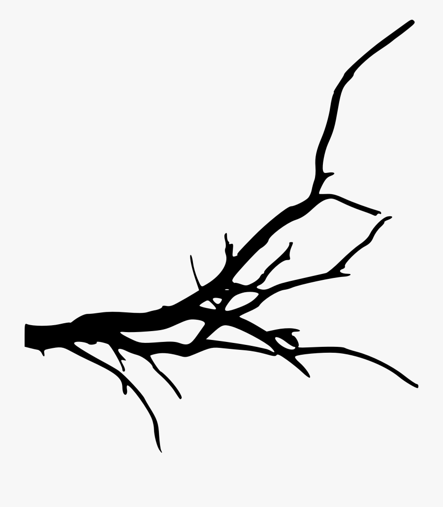 Transparent Tree Silhouette Clipart - Transparent Background Tree Branch, Transparent Clipart