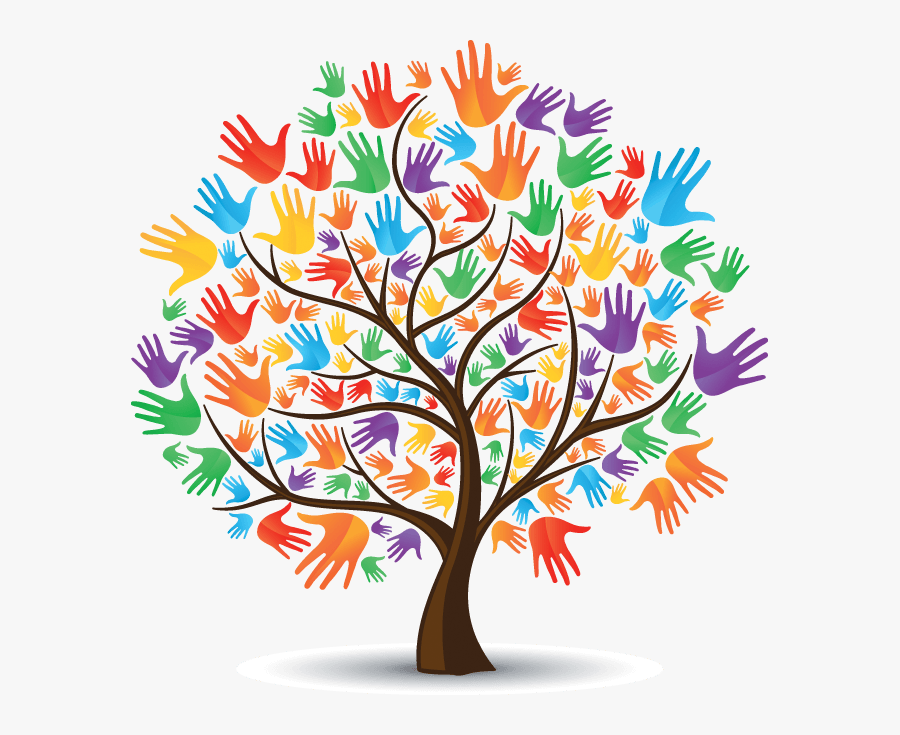 Tree With Hands As Leaves, Transparent Clipart