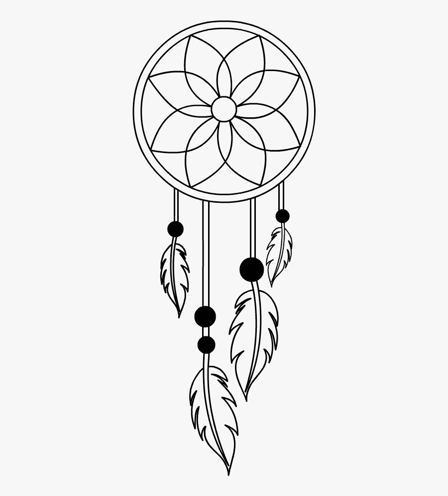 Simple Dream Catcher Drawing , Free Transparent Clipart - ClipartKey
