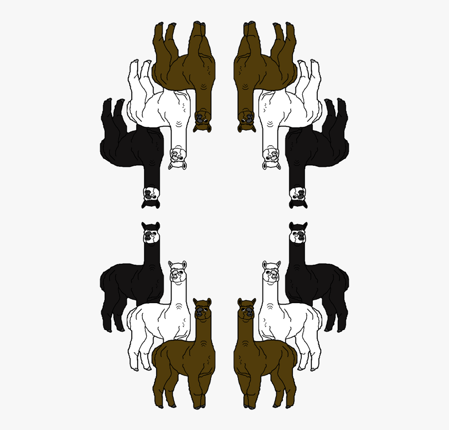 Clip Art Freeuse Download Colored Trio Animals Fabric - Cartoon, Transparent Clipart