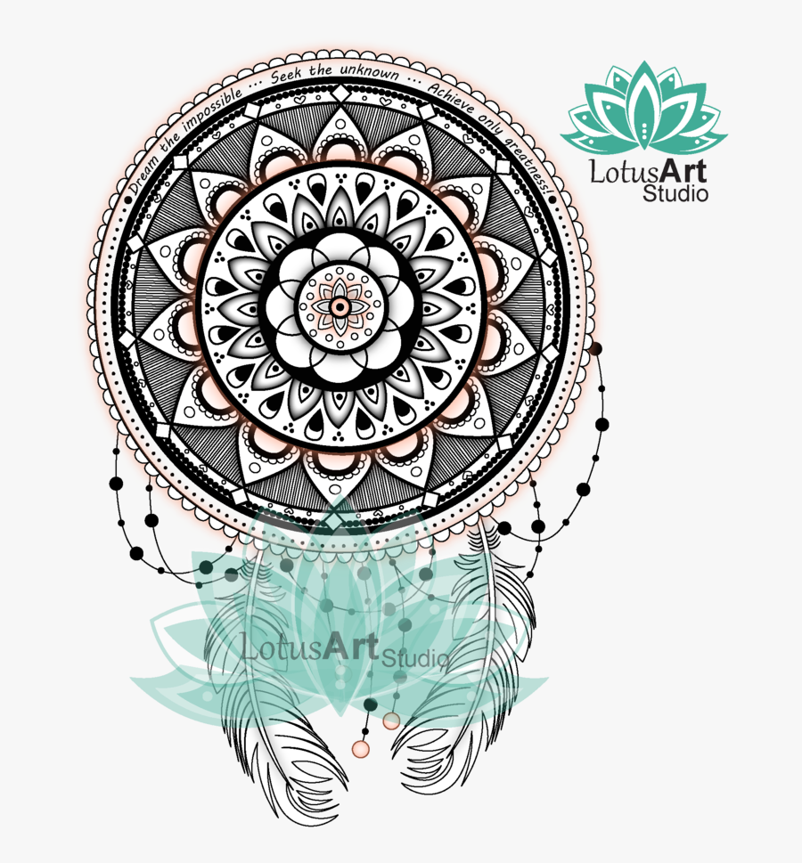 Clip Art Collection Of Free Drawing - Dreamcatcher, Transparent Clipart